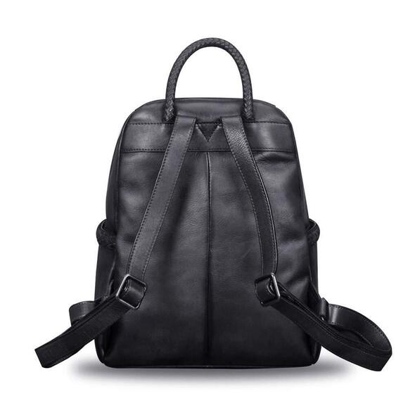 4726 Leather Backpack Vintage Real Leather Knapsack Purse Rucksack Fashion main image 5